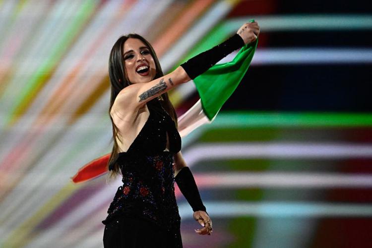 Angelina Mango all'Eurovision 2024 (Flag Parade)