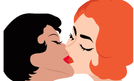 disegno due donne che si baciano