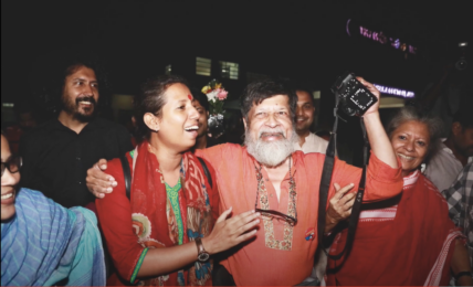Shaidul Alam all'uscita dal carcere (2018)