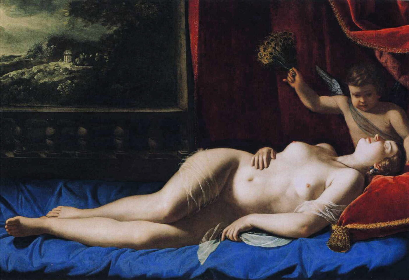 alt="Artemisia Gentileschi Venere dormiente pittura barocca figura femminile artiste nella storia dell'arte"